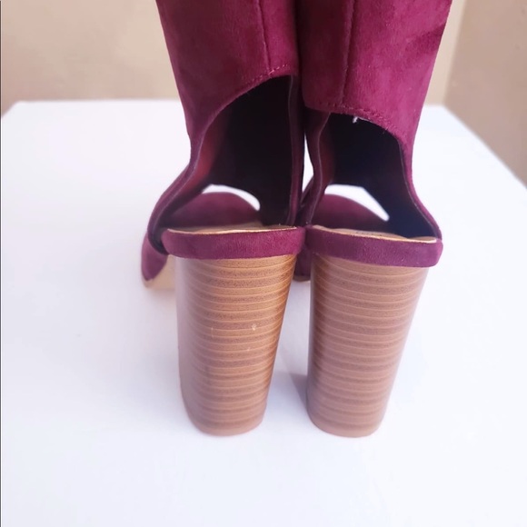 Revamped Peep Toe Boots - Picture 3 of 3